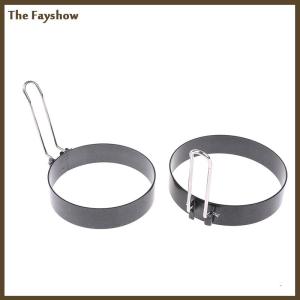 [The Fayshow] 9 10 15 20cm Pancake Ring Mold Metal Fried Egg Shaper Non Stick Egg Cooking Ring
