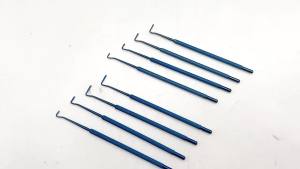 KITA 1pc Strabismus Hook Titanium Ophthalmic Hooks 120mm With Hole /Without Hole Eye Surgical Instruments