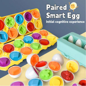 Shape Matching Egg Toys Color Sorter Game Early Education Baby Color Cognition Classification Toys