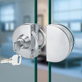 Double Open Glass Door Lock Stainless Steel Double Bolt Sliding Door Lock 10-12mm Office Glass Safety Door Lock with 3 Keys. 