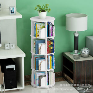 Local sellers Creative 360 Rotating Bookshelf Multi-layer Children Bookcase student Storage Bookshelf