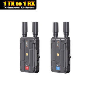 VRRIIS WL097P Wireless HDMI Extender 4K Audio Video Transmitter and Receiver 400m Support Battery Dual Display 1 TX To 2 3 4 RX