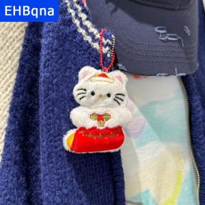 [COD] EHBqna SPORTS พวงกุญแจตุ๊กตาซานตาคลอสรูปตัวการ์ตูนน่ารักสำหรับตกแต่งจี้