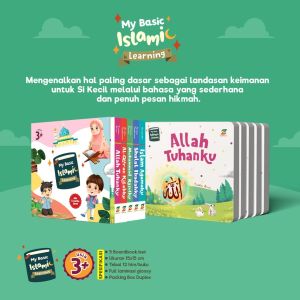 MY BASIC ISLAMIC LEARNING big boardbook anak umur 1 tahun learning time first words animal world