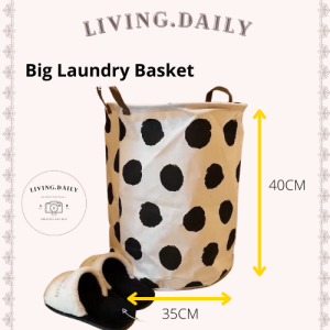 Big Size Foldable Laundry Basket Big Dot Laundry Bag Storage Box Large Bag Dirty Clothes Big Laundry Basket 洗衣篮