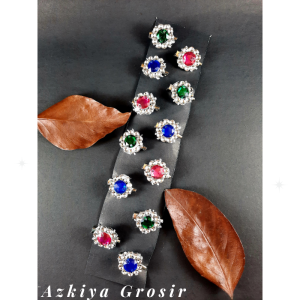 12PCS Bros dagu hijab kecil 1 lusin murah campur Bros dagu hijab seri bunga mote