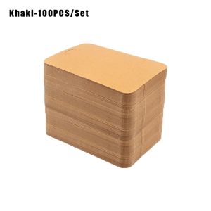50/100PCs Keychain Display Card Earring Necklace Display Card Blank Kraft Paper with Self Sealing Bags