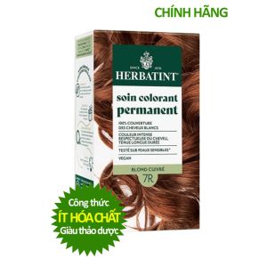 [Vàng đồng 7R] Gel nhuộm phủ bạc dưỡng tóc với 8 thảo mộc Herbatint chính hãng Ý- là sản phẩm nhuộm tóc có thành phần định hướng từ thiên nhiên khác với sản phẩm nhuộm truyền thống là không chứa amoniac resorcinol alcohol paraben nước hoa