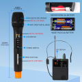 Wireless Microphone System Dual UHF Handheld Cordless Dynamic Microphones Bluetooth 10 sets can be used simultaneously With Bass Echo Tracking Button Cordless Microphone Range 164ft/50m AA Batteries Works with Computer Karaoke Singing Preaching. 