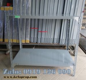 Kệ Bếp gas đôi 2 tầng - mã số: V40.08 (D80cm x R40cm x C75cm). Bộ đầy đủ ốc - ke - đế lót - thép V3x3 dày 1.5ly