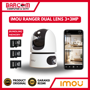 IMOU RANGER DUAL 6MP BUNDLING MEMORI 32GB/64GB/128GB 3+3MP DUAL INDOOR WIFI CAMERA SMART IP CAM IPC-S2XP-6M0WE - ORIGINAL IMOU
