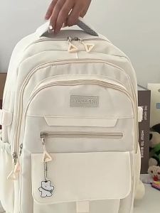 Nylon school bag Waterproof Women Large Capacity backpack men Multilayer Design Backpacks Casual bagpack student  beg sekolah perempuan