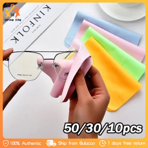 50/30/10pcs High Quality Chamois Glasses Cleaner Microfiber Cleaning Cloth TV/computer/mobile Phone Screen Cleaning Kit/ultra-fine Fiber Cloth