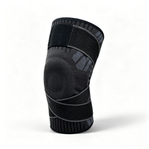 NEENCA Knee Brace With Dual Spring Support Silicone Shock Absorption Ring Adjustable Compression Straps Anti-Slip Design For Running Gym Weightlifting Outdoor Sports Protection