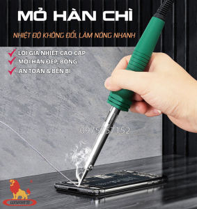 Mỏ hàn thiếc mỏ hàn chì điện tử 60W WYNNS HARDEN PRO lên nhiệt nhanh mối hàn đẹp độ bền cao - Tặng 1 cuộn thiếc và 1 hộp nhựa thông mỏ hàn nhiệt mỏ hàn thiếc 60w mỏ hàn cầm tay mỏ hàn que mỏ hàn cao cấp