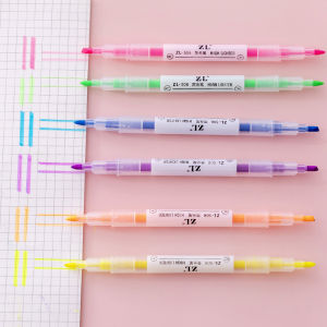 Bút Đánh Dấu Hai Đầu 6 Màu Bút Đánh Dấu Trang Trí Cho Học Sinh