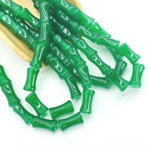 (10 cái)Hạt trúc thủy tinh 6*12mm nguyên liệu làm trang sức cổ trang Nguyên liệu diy