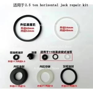 mv1 Apply To 2-3 Tons Horizontal Jack Accessories Hydraulic Plunger Piston Oil Seal 2T -3T Horizontal Repair Kit Set M6Y1T