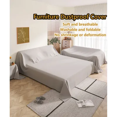 Solid Color Furniture Sofa Dustproof Cover Cloth Appliances Sofa Bed Encrypted Polyester Household Dust Cover