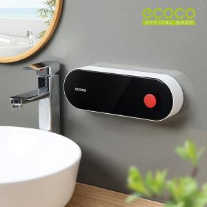 ECOCO Clamshell Soap Dish Large - Tempat Rak sabun batang mandi cuci tangan Sekali tekan Tinggal tempel Dengan Gantungan Sponge estetik minimalis homeware