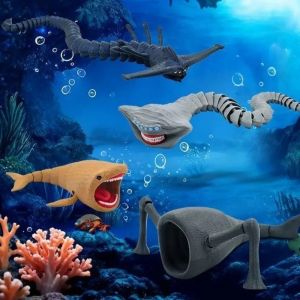 YOUSHI TOP PLA 3D Printing Subnautica Toy Realistic Movable Joint Sea Eater Figure New Year Decoration Flexible Ghost Leviathan Ornament Home Decoration