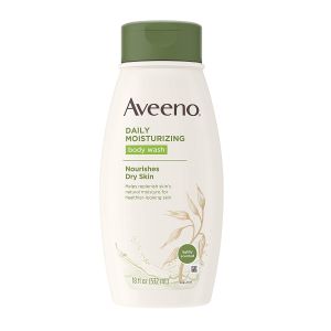 Aveeno (532ml) Daily Moisturizing Body Wash for Dry Skin with Soothing Oat & Rich Emollients Creamy Shower Cleanser Gentle Soap Free and Dye Free Light Fragrance