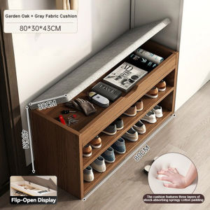 Entrance door shoe bench home entryway bench for sitting and putting on shoes integrated shoe cabinet and small narrow long bench hallway shoe bench