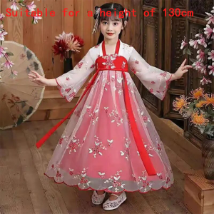 1 PC Chinese Traditional Style Girls Dress Childrens Princess Costume Role Playing Photography Props Costumes Chinese Style Hanfu