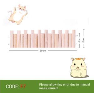 【READY-STOCK】 Parrot/Small animal/Hamster Wooden Fence Bridge Hideout Flexible DIY Ladder Hamster 仓鼠分隔围栏阶梯楼梯/围栏/拱桥