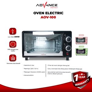 Advance Oven Listrik Low Watt 9 Liter - AOV100 - FREE ONGKIR Jabodetabek