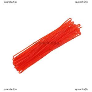 [COD] quanchufjia 50pcs Travel Tags Plastic Bag Loops Colorful Luggage ID Label Strap Holder