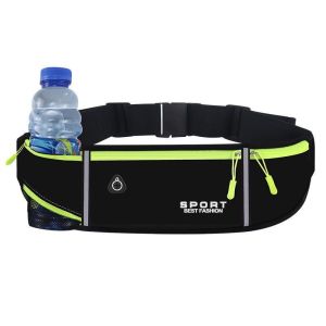 Women Sports Waist Bag Running Phone Bag Mens and Womens Outdoor Waterproof Mini Belt Bag With Reflective Strip