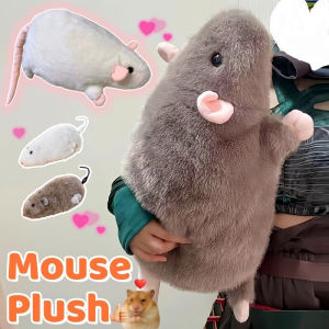 Large Cute Mouse Plush Toy Oversized Fancy Simulation Rat Doll Unique Birthday Gift for Kids