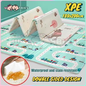 XPE Double Sided Baby Floor Mat Playmat Tikar Mainan Bayi Extra Large Thick Foldable Waterproof (180x200cm)