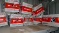 Bầu phanh hơi, bầu búp sen lốc kê sau EQ140 xe ben 6 tấn, Chân F14, tâm chân bắt 80mm, 2 lỗ hơi M16. 
