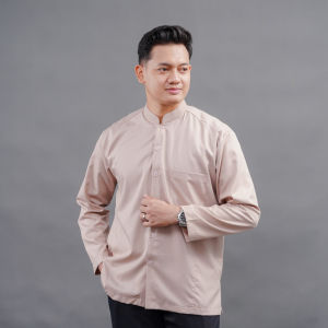 Baju Koko Pria Lengan Panjang Assayyid Habibana Haibah Polos Koko Habaib Saku Samping Terlaris Muslim Fashion