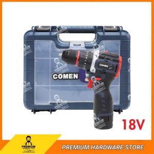 COMEN 18V Mini Brushless Cordless Impact Drill with 3 Mode Screwdriver Hand Drill Mesin Gerudi Elektrik 电钻