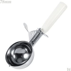 MMLUCK Stainless Steel Rice Fruit Dough Kitchen Ice Cream Scoop Mash Ice Ball Spoon Food Portioner Cutter