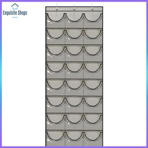 [Local Stock]Baseball Hat Rack 24 Clear Hanging Over The Door to Protect Cap (Grey)