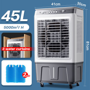 Air Conditioning Fan 40L Large Water Tank Mobile Air Cooler Household High Air Volume Tower Fan third gear Rapid cooling of large area portable aircondioner for room stand fan portable