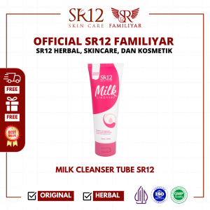MILK CLEANSER SR12 / SUSU PEMBERSIH WAJAH ALAMI BPOM / MEREGENERASI SEL KULIT WAJAH
