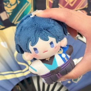 10cm Genshin Impact Wanderer Balladeer Kabukimono Scaramouche Kunikuzushi Cute Anime Plush Star Dolls Stuffed Figure Toys Fans Collect Gift