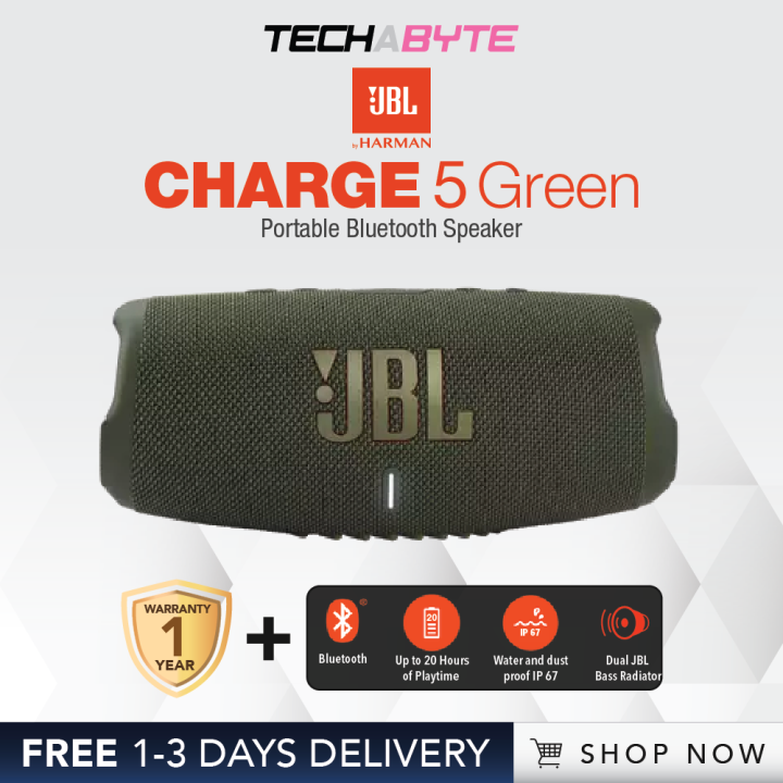 JBL Charge 5 Portable Waterproof Speaker with Power bank Lazada Singapore
