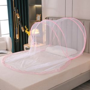 MMLUCK Adjustable Travel Mosquito Net Anti Mosquito Portable Mesh Sleeping Net Screen Tent Single Mosquito Net Bed Sleeping