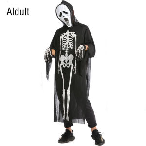 Kostum Tengkorak Anak Dewasa Baju Tengkorak Ghost Costume Horror Clothes Skull Ghost Costume Masquerade Skeleton Costume Suit