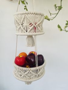 Plant/Fruit Basket macrame