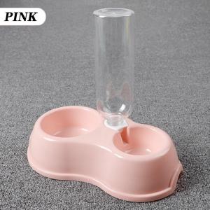 PETWELL Pet Cat Dog bowl 2 in 1 Feeder Bowl Drinking Bottle Full Set Puppy Kitty Food Water Bowls