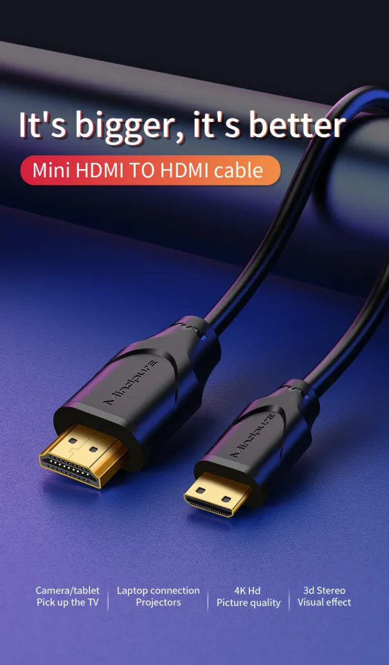 Mini HDMI to HDMI Cable 4K@60Hz