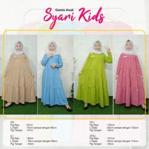 IYAMA 616 Gamis Anak Syari Model Terbaru