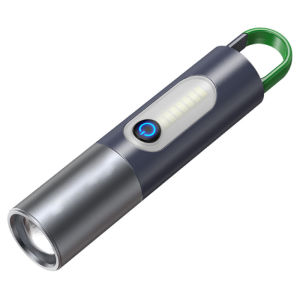 ODNUM Emergency multifunctional keychain light outdoor P50 strong light long-distance 4-speed flashlight Portable
